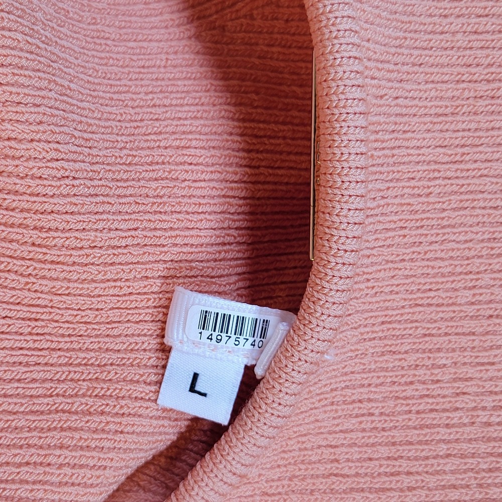 ALEXIS Womens Kamali Strapless Knit Midi Dress Size Large Orange - Picture 3 of 10